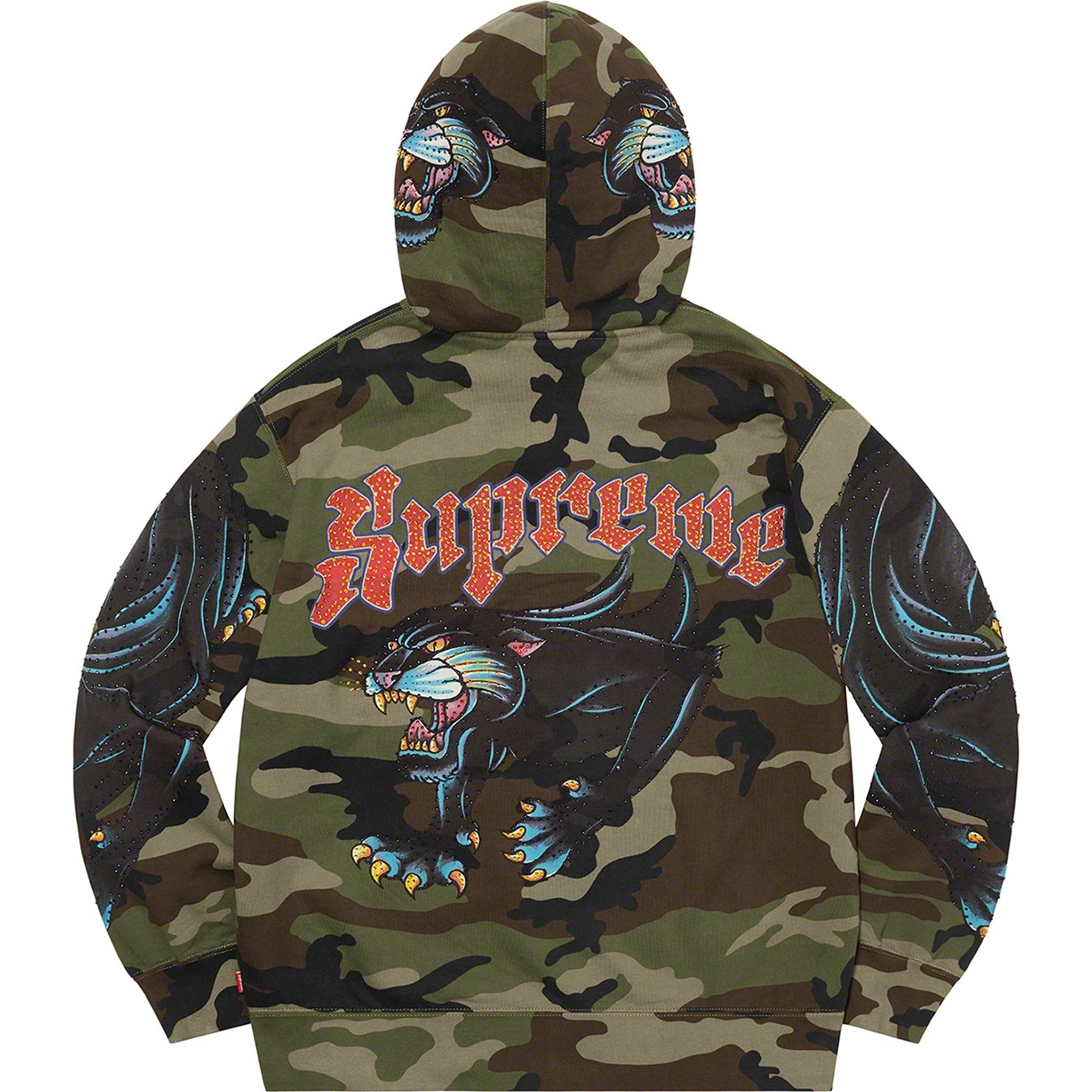 Panther Zip Up Hooded Sweatshirt view 9